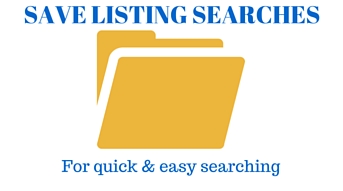 Save your listing searches to be sent new properties